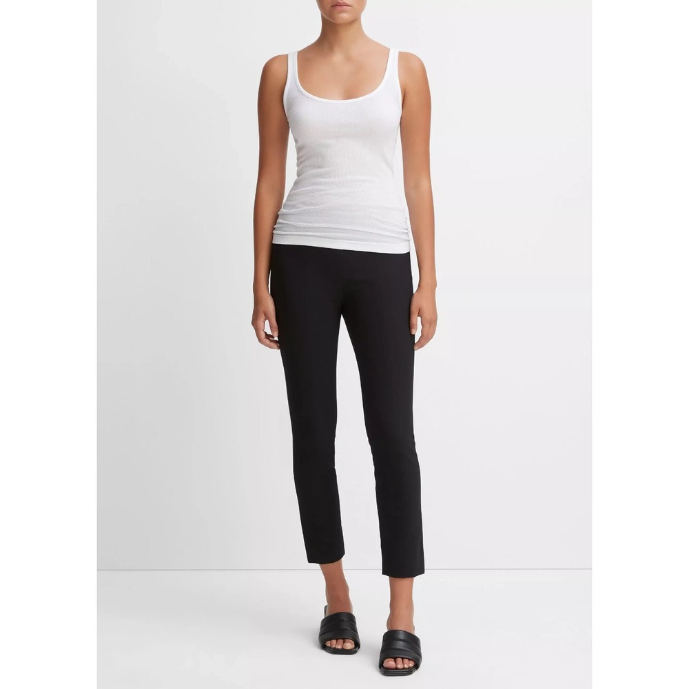 Vince Stitch Front Seam Ponte Legging pants Black Size Large‎ New $295